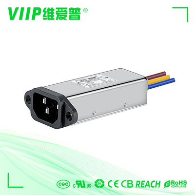 Mua 3A 60Hz Dòng điện Ac IEC Bộ lọc EMI Ổ cắm nam với dây 1500VDC online manufacture