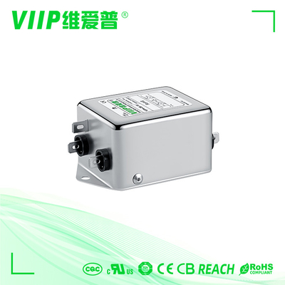 Bộ lọc EMI loại dây dẫn gắn với dòng điện 10A và giảm cường độ stopband 20-100dB