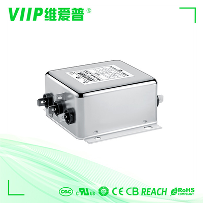 Thiết bị dệt 440VAC 10A Bộ lọc RFI ba pha CE ROHS UL 94V-0