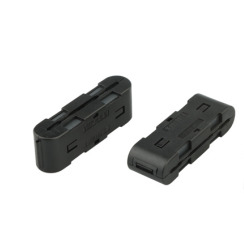 EMI/RFI Suppression Made Simple Cable Ferrite Ring With Snap-On Mounting Type In Bulk Packaging EMI/RFI Suppression Made Simple Cable Ferrite Ring With Snap-On Mounting Type In Bulk Packaging