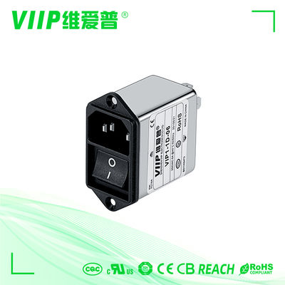 Bộ lọc ức chế EMI đường đến đường 1450VDC với vỏ kim loại và điện áp định lượng 250VAC