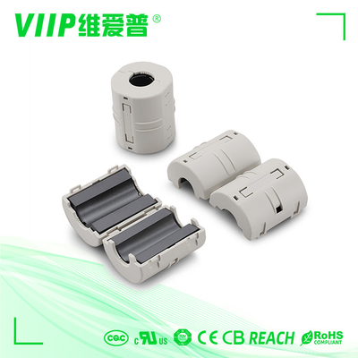 Kẹp hình trụ VIIP trên lõi vòng Ferrite cho cáp đường kính 3mm