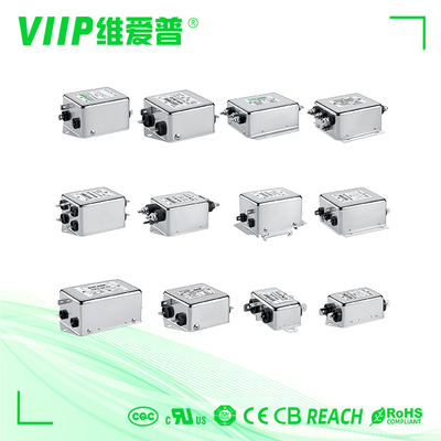 Phù hợp với Rohs Kháng điện bộ lọc EMI một pha ≤1,5Ω Sự suy giảm ≥20dB và Nấm hiệu quả EMI